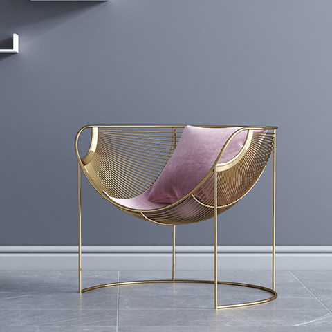 Chaise de salle à manger à dossier en fer forgé, de style nordique, moderne, minimaliste, luxe, pour salon, loisirs, Table de Bar et chaise, combinaison ► Photo 1/6