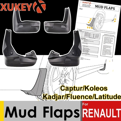 Garde-boue pour Renault Captur Koleos | 1 2 Kadjar Fluence bavettes, garde-boue, boue, style ► Photo 1/1