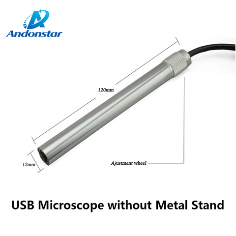 Andonstar – Microscope numérique USB 2MP 12MM de diamètre, caméra vidéo Endoscope 8 LED loupe ► Photo 1/6