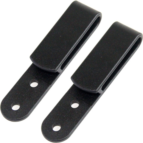 QingGear-Clips universels, IWB, en plastique, pour ceintures, lot de 2, pour gaine/Holster, avec vis de Chicago ► Photo 1/6