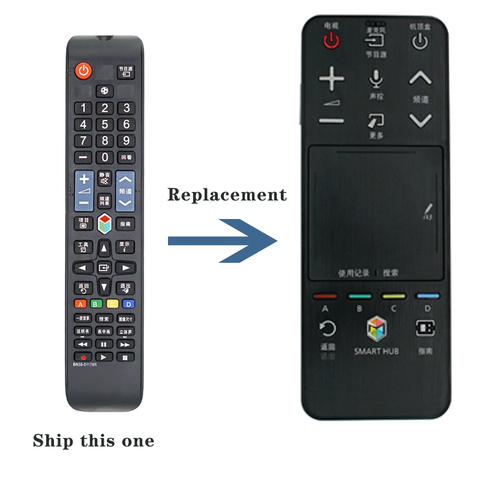 Remplacement de la télécommande AA59-00817A pour Samsung 3d smart tv UA55F8000J UA46F6400AJ télécommande tactile AA59-00782A ► Photo 1/4