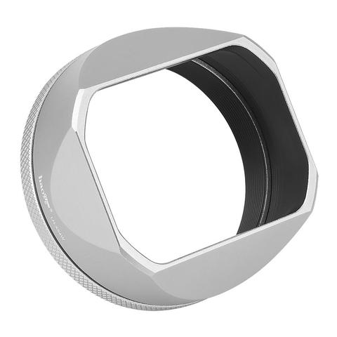 Haoge – pare-soleil carré en métal argenté LH-X54W, avec anneau adaptateur 49mm, pour appareil photo Fujifilm Fuji X100V ► Photo 1/6