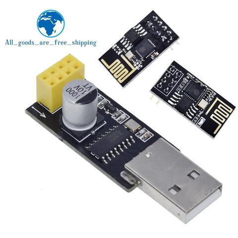 Adaptateur de programmeur ESP01 adaptateur de ESP-01 UART GPIO0 ESP8266 CH340G USB vers ESP8266 Module de carte de développement Wifi sans fil série ► Photo 1/6