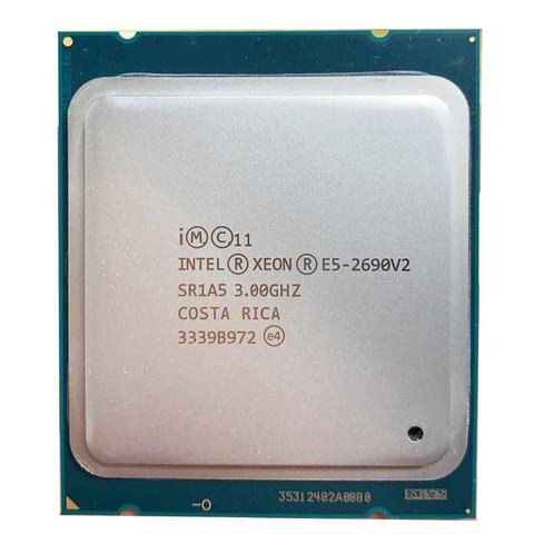 Xeon – processeur Intel E5-2690 v2 E5 2690 V2 E5 2690v2, SR1A5 3.0Ghz, 10 cœurs, 25 mo, Socket LGA 2011, CPU ► Photo 1/3