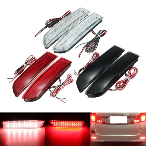 2X voiture feu arrière Led frein de stationnement pare-chocs arrière réflecteur lampe pour Toyota Avensis/Alphard Mki/Rav4 feu arrière Led s brouillard arrêt parc ► Photo 1/6