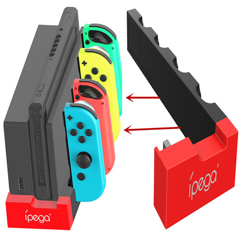 Station de charge de charge à intégration commutateur Joycon chargeur pour Nintendo Switch NS Joy-con contrôleur support de support de stockage ► Photo 1/6