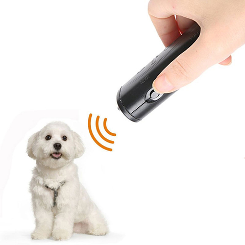 Dispositif Anti-aboiement 3 en 1 pour chien, répulsif ultrasonique pour chien, Stop-aboiement, fournitures d'entraînement avec lampe de poche LED ► Photo 1/6