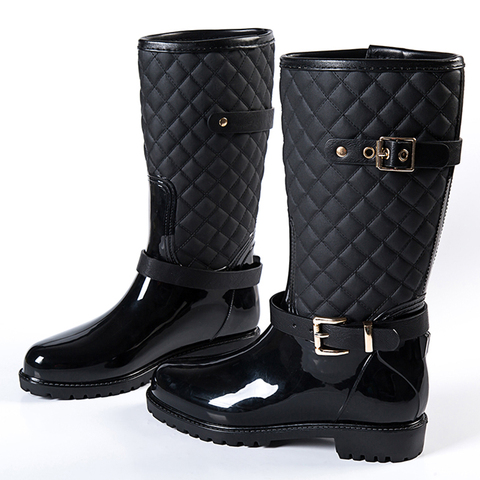 2022 mode qualité eau pluie chaussures chaudes femmes tressdlady bottes de pluie dans la pluie bottes ladys bottes de pluie femmes bottes chaussures ► Photo 1/6