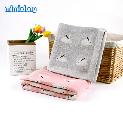 Couverture de bébé Super douce tricotée, lange d'emmaillotage x 80, 100 ► Photo 1/6