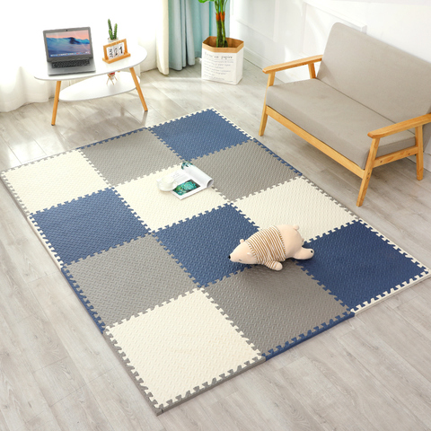 Tapis de jeu en peluche souple pour bébé, jouets en mousse Eva, tapis de développement infantile, Puzzle, tapis de sol, tapis pour enfants de 30x30 CM ► Photo 1/6