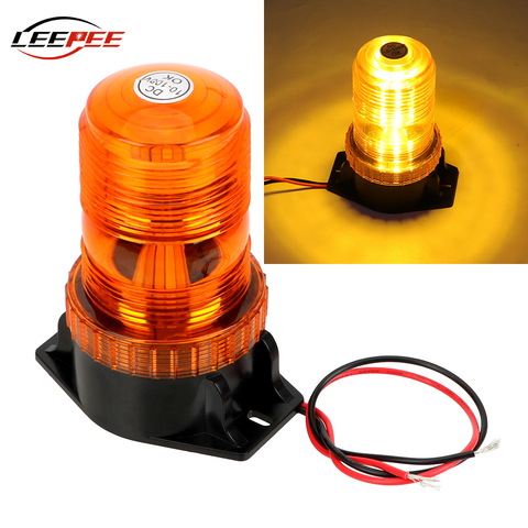 12V Voiture Balise D'avertissement Lumière Stroboscopique LED D'urgence Lampe Clignotant Clignotant Ampoules pour Bateau Marin Camion Tailleur Van Tracteur 4x4 ► Photo 1/6