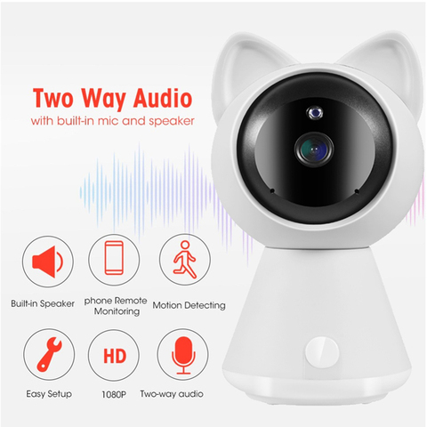 HQCAM-caméra de Surveillance IP sans fil hd hd 1080P, dispositif de sécurité domestique, Robot vidéo P2P, avec Vision nocturne infrarouge, babyphone ► Photo 1/6