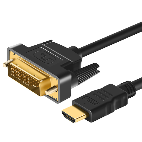 DVI VERS HDMI compatible 1080P compatibles HDMI au Câble DVI Mâle 24 + 1 DVI-D Adaptateur Mâle Plaqué Or pour XBOX PS4 PS3 Projecteur De TÉLÉVISION ► Photo 1/6
