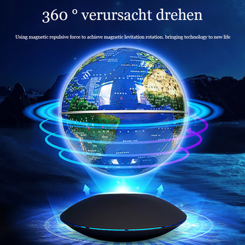 Smart globe 3d lévitation magnétique luminescence décoration créative technologie noire haut de gamme lampe de bureau luminescence jouet Childre ► Photo 1/6