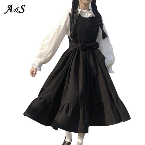 Anbenser doux Lolita étudiants Lolita robe Jsk robe fronde femmes Vintage robe rose japonais Harajuku Kawaii mignon vêtements 4XL ► Photo 1/6