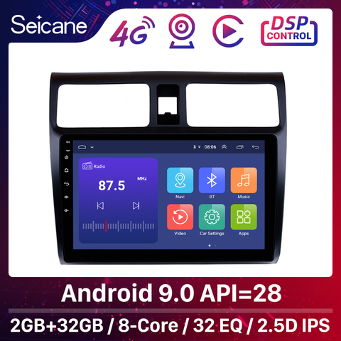 Seicane – autoradio Android 2005, Navigation GPS, lecteur multimédia, stéréo, unité centrale pour Suzuki Swift 2006 