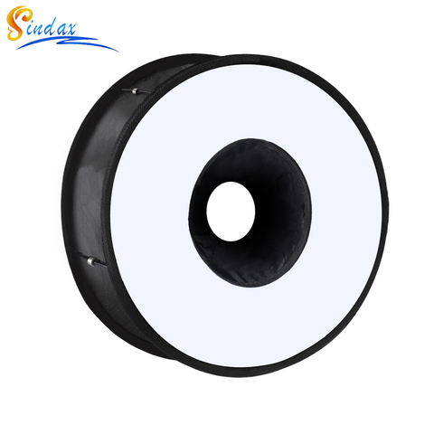 45cm anneau Softbox Speedlight rond Style Flash lumière Shoot boîte souple pliable doux Flash diffuseur de lumière pour DSLR Canon Nikon ► Photo 1/6