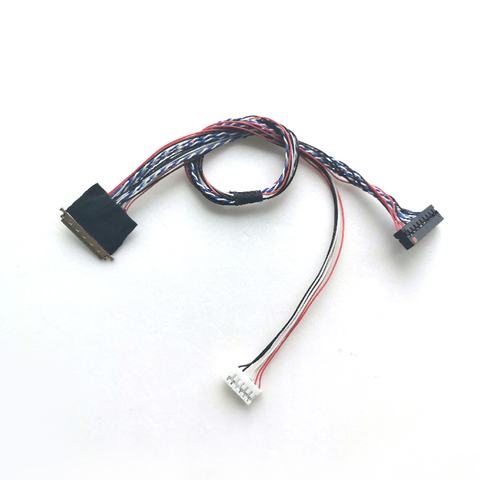 Câble de signal LVDS 1ch 6 bits, 0.5mm, 25/50cm de long, pour écran LED LCD 40 broches, I-PEX, 2045-040e, 10.1 