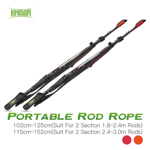 Kingdom – corde de Protection pour canne à pêche, 102cm-152cm, Portable, longueur réglable, pour Spinning et Casting, sac de rangement de Protection ► Photo 1/6