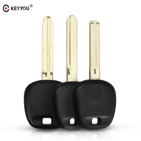 KEYYOU – porte-clés transpondeur, coque de télécommande à puce pour Toyota Rav4 Camry Highlander Yaris Corolla ► Photo 1/5