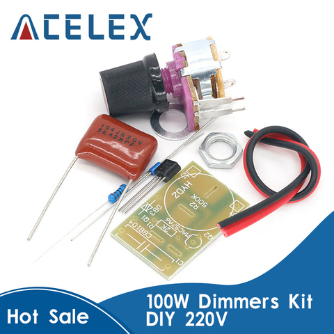 Gradateurs gradation Kit non assemblé 100 W bricolage Suite Trousse cartes interrupteur lampes de Table 100 Watts Circuits intégrés pièces électroniques ► Photo 1/6