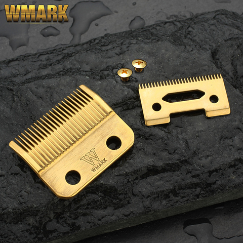 WMARK blade – tondeuse à cheveux professionnelle sans fil, carton haut, accessoires, or au choix, vis dorées ► Photo 1/5