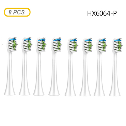 Têtes de rechange pour brosse à dents électrique, pour Ph Sonicare diamond clean hx9044 9024 6054 6024, 8 pièces, HX6064 ► Photo 1/4