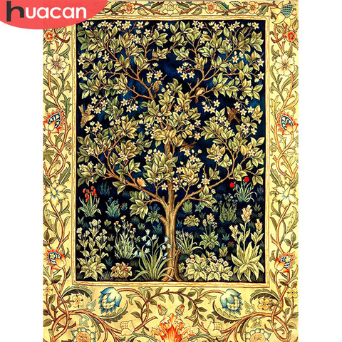 HUACAN 5D bricolage diamant peinture pleine perceuse fleurs diamant broderie arbre artisanat Kit décoration de noël pour la maison ► Photo 1/6