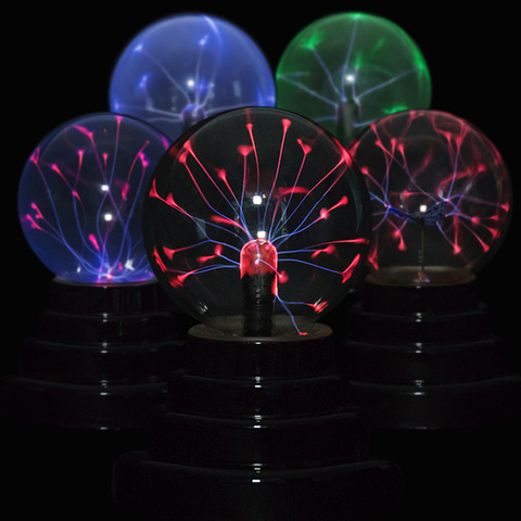 Boule de Plasma atomosphère veilleuse lave lampe approvisionnement par USB et AAA piles enfants cadeau 2022 foudre magique boulon LED Lampen ► Photo 1/6