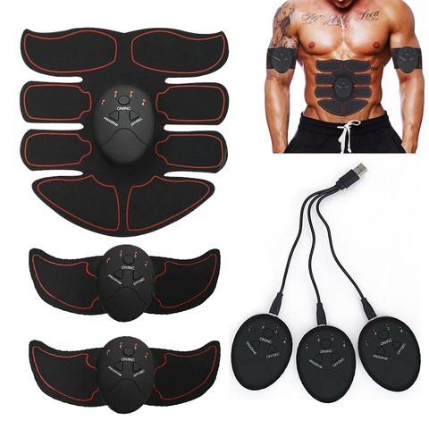 Ceinture abdominale de tonification abdominale Rechargeable, stimulateur des abdos, équipement d'entraînement musculaire pour les muscles EMS à la maison ► Photo 1/6