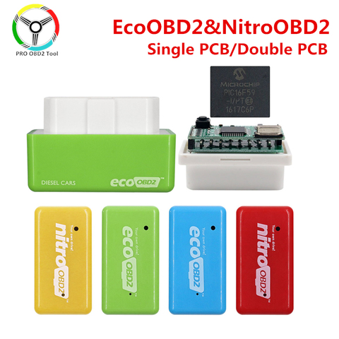 Nouveau EcoOBD2 & Nitro OBD2 essence Plug & Drive Performance pour Benzine Eco OBD2 ECU puce Tuning Box 15% économie de carburant plus de puissance ► Photo 1/6