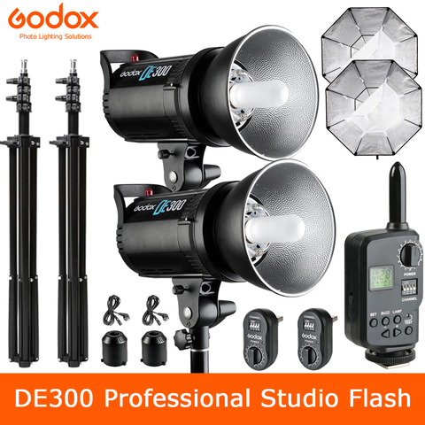 Godox DE300 300W Studio professionnel lampe stroboscopique Flash GN58 photographie éclairage pour Portrait Art Photo produit photographie ► Photo 1/6