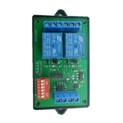 Taidacent DC12V PLC tcp/ip IO analogique rs485 contrôleur de commutateur de lumière RS 485 2CH relais Modbus Rtu 2 canaux relais d'entrée/sortie ► Photo 1/5