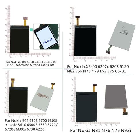 Remplacement de réparation d'affichage à cristaux liquides pour Nokia 6300 5310 6120C 5320 E51 /N82 N78 N79 E66 E52/ N81 N76/6220 5700 5610 6500S E65 6303 ► Photo 1/6