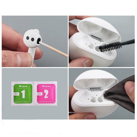 Outil de nettoyage pour écouteurs Bluetooth sans fil, brosse compatible avec les Airpods Pro 2 1, Airdots de Xiaomi, freebud 2 Pro de Huawei ► Photo 1/6