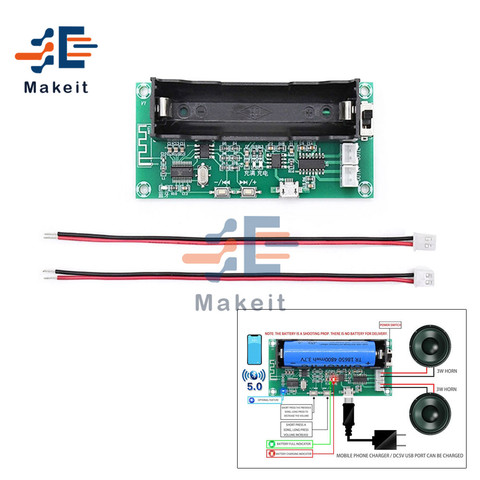 Amplificateur de puissance Audio numérique 3W x 2 DC 5V XH-A153, batterie au Lithium, Bluetooth 5.0, double canal, Module d'amplificateur de faible puissance, PAM8403 ► Photo 1/5