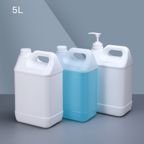 Baril jerry can en polyéthylène épais de 5 litres, conteneurs gallon en plastique pour alcool, résine époxy de qualité alimentaire 1 pièce ► Photo 1/5