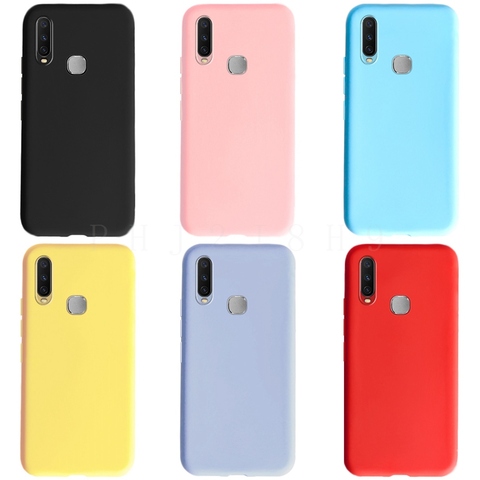 Pour Vivo Y12 Y15 Y17 étui 6.35 ''souple Coque en silicone pour Vivo Y 17 15 12 Y12 Y15 Coque de protection pour téléphone ► Photo 1/6