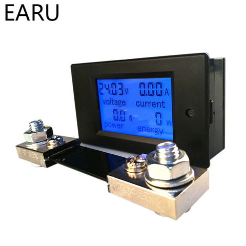 Compteur d'énergie, multimètre, voltmètre 100A, avec écran LCD numérique 6.5-100V 0-100A 0-20A ► Photo 1/6