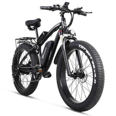 Sheng Milo – Vélo électrique 1000W pour homme, bicyclette tout terrain, VTT 4.0 utilisable par temps de neige, Ebike 48V, 17Ah avec pneus larges ► Photo 1/6