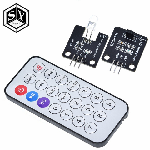 1 ensemble IR Module émetteur infrarouge Ir numérique 38khz récepteur infrarouge Module de capteur avec télécommande pour Arduino ► Photo 1/6