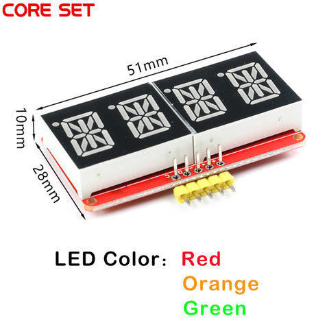 HT16K33 0.54 pouce 0.54 ''4 bits mètre Tube numérique Module d'affichage à LED IIC I2C compteur de contrôle 3.3V 5V pour Arduino rouge/vert/Orange ► Photo 1/6