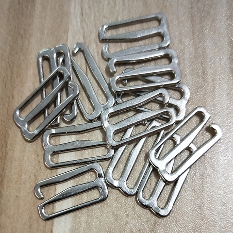 10 pièces en métal soutien-gorge sangle réglage ajusteur Lingerie curseur crochets Bikini attaches bricolage en alliage curseurs crochets Clips pour jarretière Bikini ► Photo 1/6