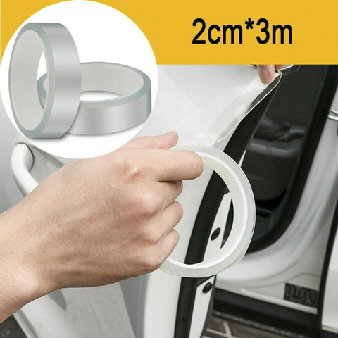 Bande autocollante universelle Anti-Collision pour voiture, 2cm x 3M, Protection pour bord de porte latéral ► Photo 1/6