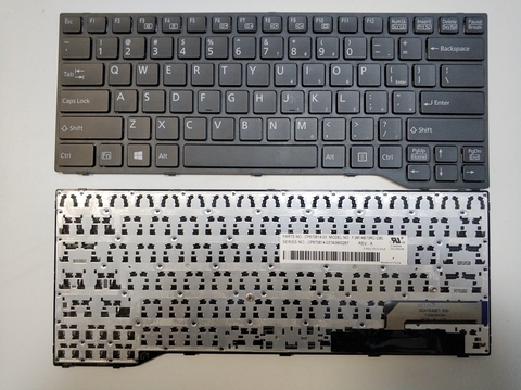 Clavier d'ordinateur portable américain, pour Fujitsu Lifebook E733, E734, E743, E744, E546, E547, E544, E736, E746, cadre noir, disposition américaine ► Photo 1/2