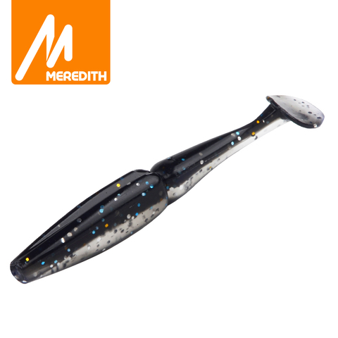 Meredith Crazy Shiner 13 cm 17.4g 4 pièces pêche leurre souple Wobblers leurre matériel de pêche Silicone appât artificiel leurre souple Minnow ► Photo 1/6