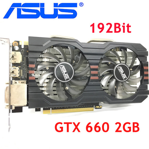 ASUS – carte graphique nVIDIA Geforce gtx-660, 2 go GDDR5, 660 bits, VGA d'occasion, plus puissante que la carte GTX 750 Ti ► Photo 1/5