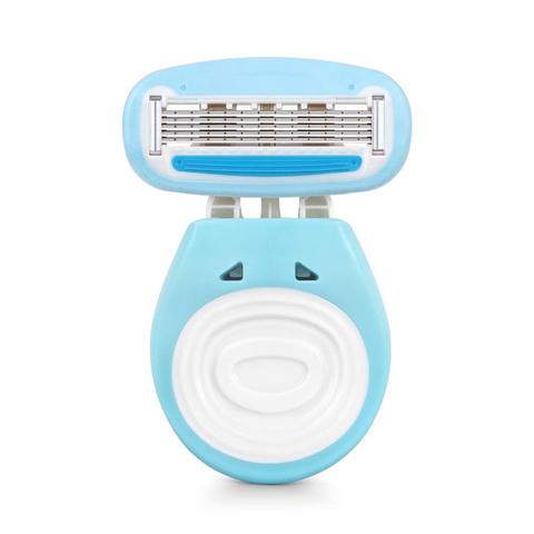 Qraser-Mini rasoir Portable pour femmes, avec étui, pour les jambes et le corps privé, avec lames, pour les jambes, avec étui ► Photo 1/6