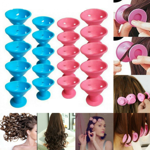 Bigoudis magique en Silicone souple pour cheveux, outil de soins capillaires, sans chaleur, sans pince, bouclage, outil de soins pour dormir à faire soi-même ► Photo 1/6