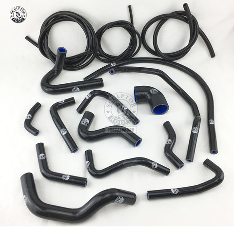 Tuyau de radiateur en Silicone pour Mazda Mx5 MK1 1.6 1989-1998 + KIT de tuyaux d'aspiration (16 pièces) rouge/bleu/noir ► Photo 1/4